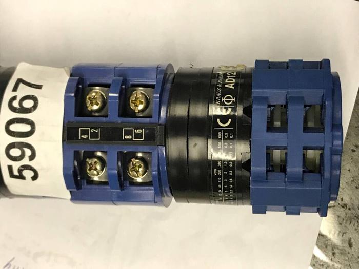 Used KRAUS & NAIMER Rotary Drum Switch C32 AD12 #59067