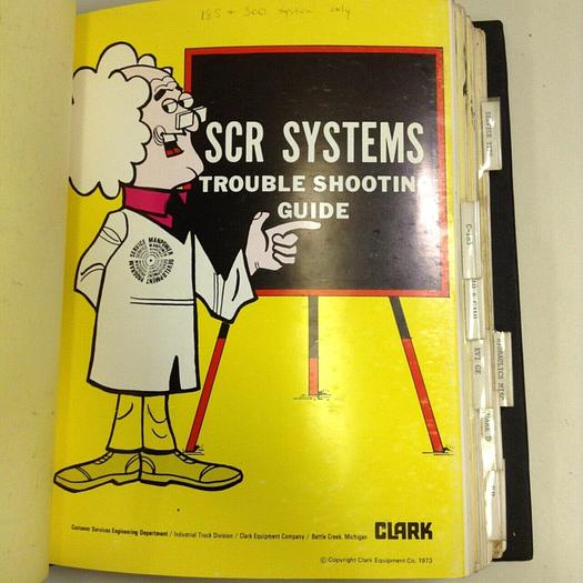 Used CLARK EQUIPMENT Various Manuals SCR MANUALS #71087