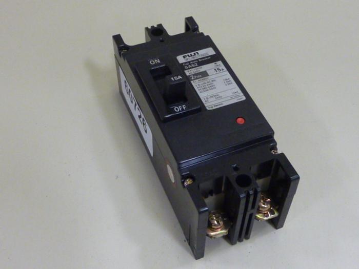Used FUJI ELECTRIC 15 Amp Auto Circuit Breaker SA52-15 #60726