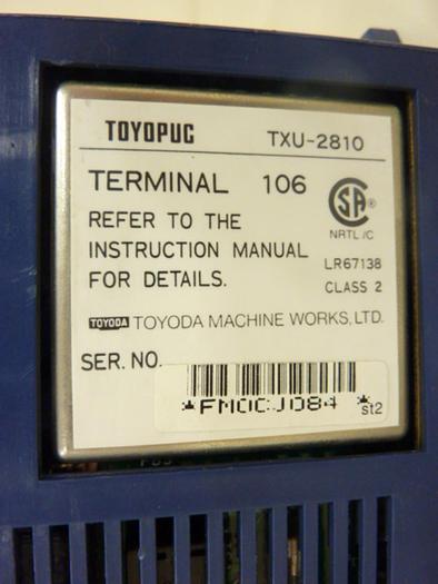 Used TOYODA I/O Terminal Module TXU-2810 #45635