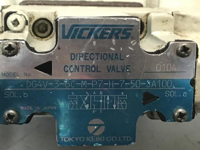 Used VICKERS Directional Control Valve DG4V36CMP7H750JA100 USED #129977