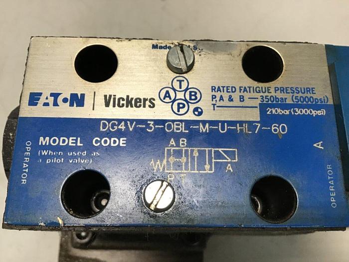 Used VICKERS Valve CG5060AFMUHL7110 #134267