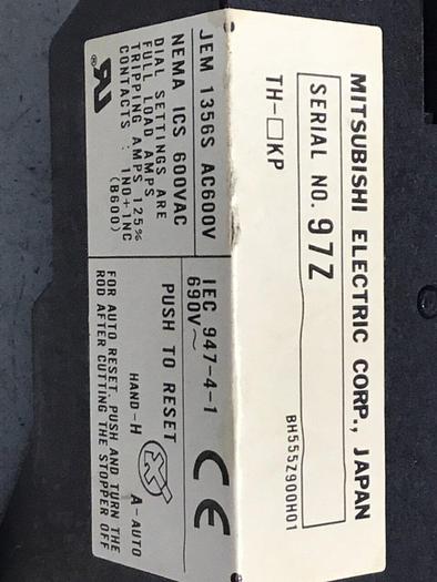 Used MITSUBISHI Overload Relay TH-K60KP #104651
