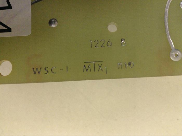 Used TRABON Circuit Board WSC-I #68016