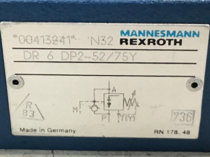 Used REXROTH Pressure Relief Valve DR6DP25275Y #126007