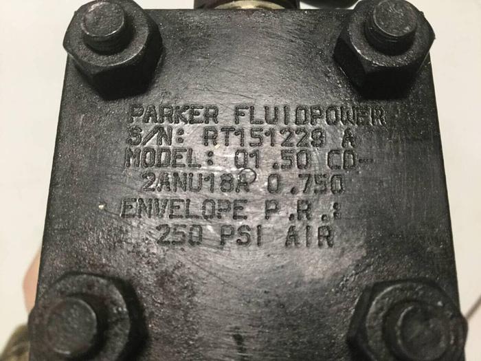 Used PARKER Pneumatic Air Cylinder SERIES 2AN #99562