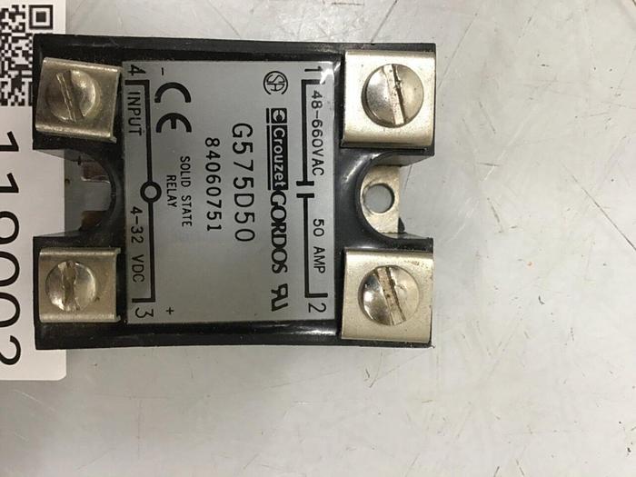 Used GORDOS Solid State Relay G575D50 #119002