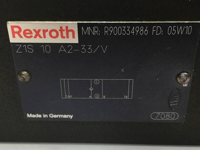 Used REXROTH Valve Z1S10A233V #98910