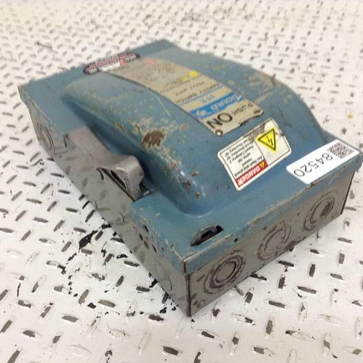 Used SIEMENS 30 Amp Disconnect Switch F351 #84520