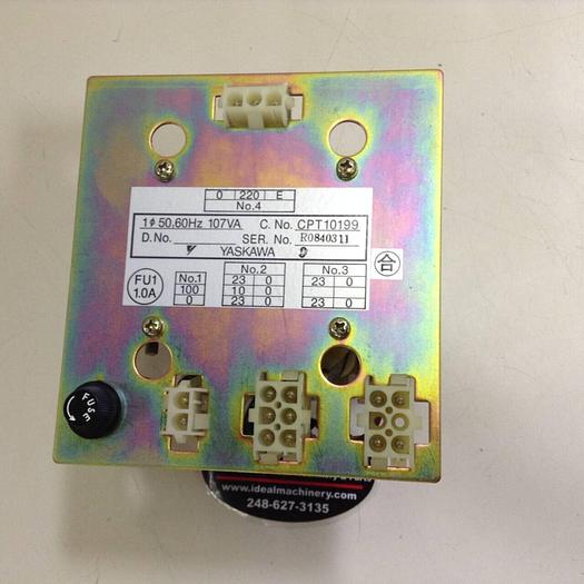Used YASKAWA 0.107 kVA Transformer CPT10199 #76831