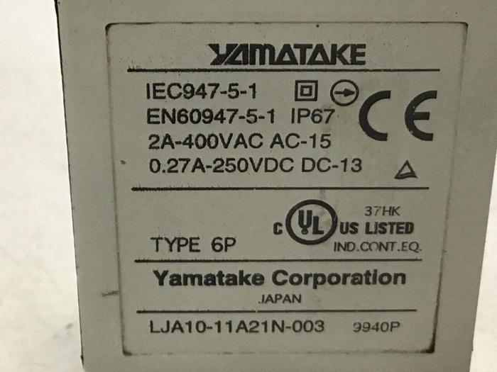 Used YAMATAKE Limit Switch LJA10-11A21N-003 #121749