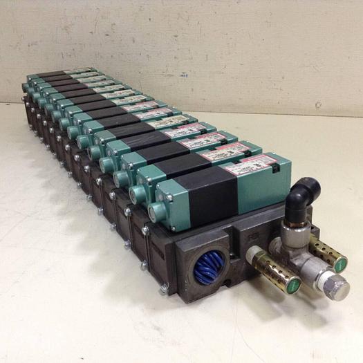 Used NUMATICS Control Block w/ Valves 082SA415M #80006