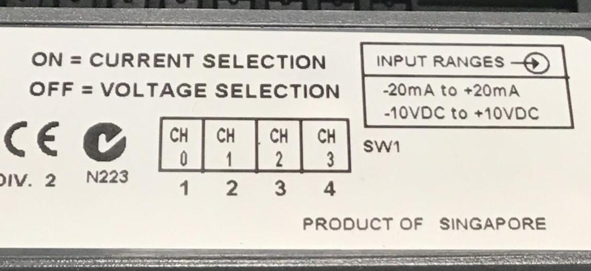 Used ALLEN BRADLEY Analog Input Module 1746-NI4 SER B USED