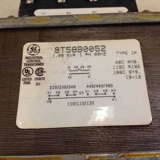 Used GENERAL ELECTRIC / GE 1.00 kVA Transformer 9T58B0052 #80490