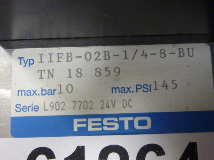 Used FESTO Control Block / Valve Terminal IFB8-02 #61264