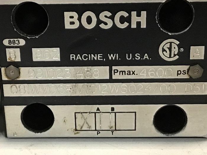 Used BOSCH Valve 9810231438 081WV06P1V1012WS024/00D51 Used