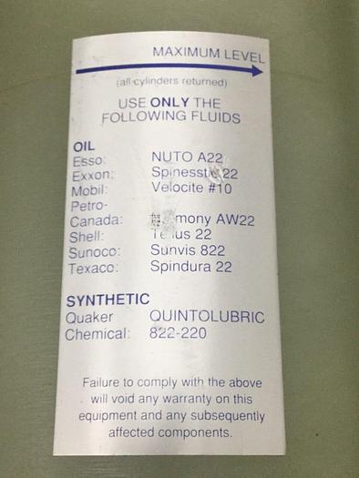Used CENTERLINE Oil Lube Filter CLR-600-10 #114925