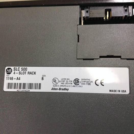 Used ALLEN BRADLEY Power Supply & Slot Rack 1746-P2 SER C / 1746-A4 SER B #78542