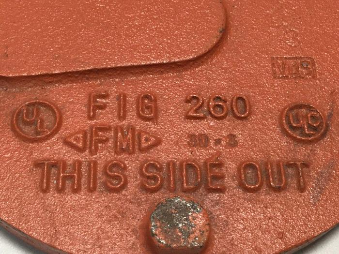 Used GRINNELL Cap Cast Pipe Fitting FIG 260 #110531