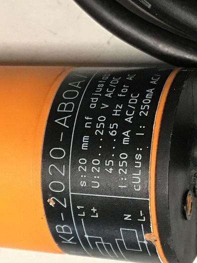 Used IFM Proximity Sensor KB0041 KB-2020-ABOA #126829