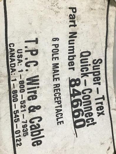 TPC WIRE & CABLE Connector 84660 #128563