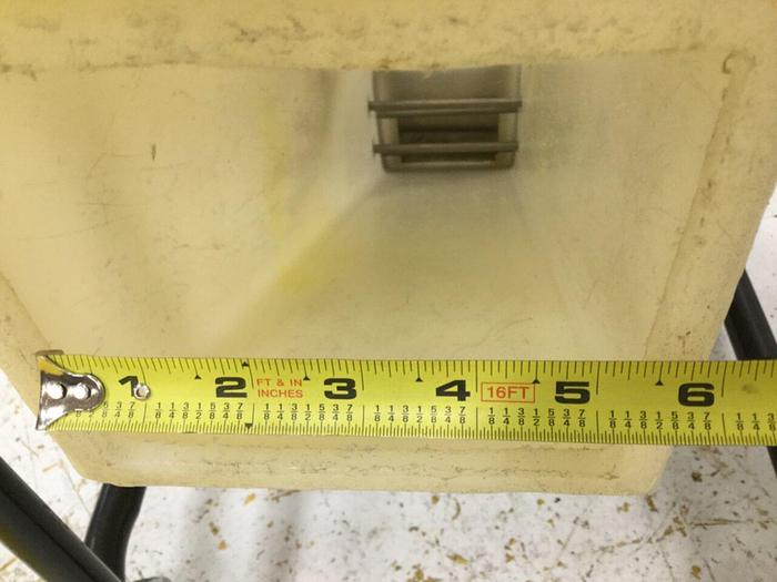 Used PPE Plastic Rolling Surge Bin USED