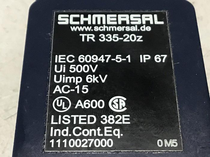 Used SCHMERSAL Limit Switch TR 335-20Z Used