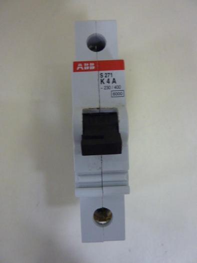 Used ABB 4 Amp Circuit Breaker S271-K4A #64202