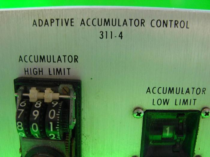 Used HUNKAR Adaptive Accumulator Control 311-4 #10118