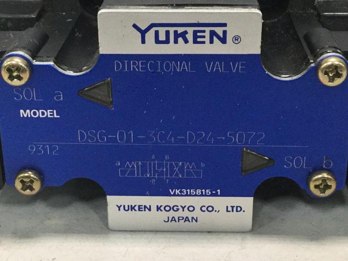 Used YUKEN Directional Valve DSG-01-3C4-D24-5072 Used
