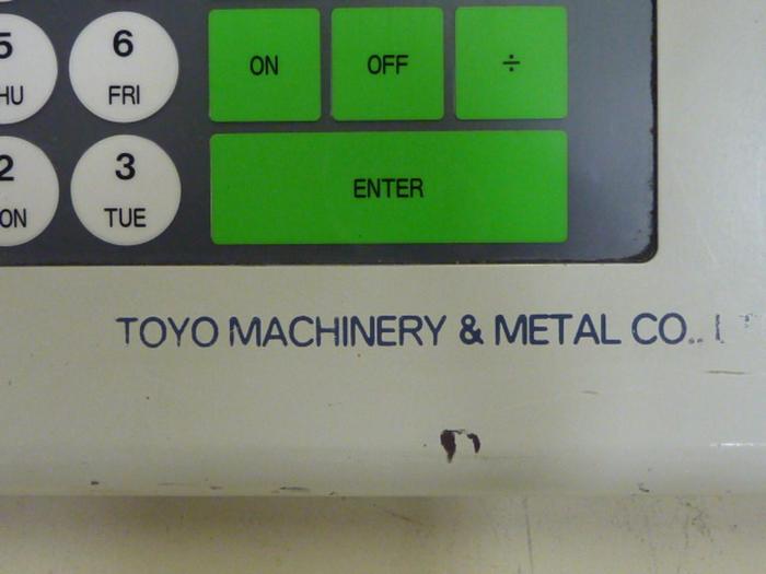 Used TOYO MACHINERY OPERATOR PANEL PLCS-9 Used