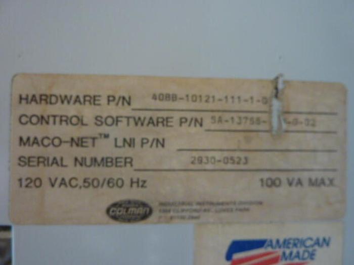 Used BARBER COLMAN Control Card Rack 40BB-10121-111-1-0 #36394