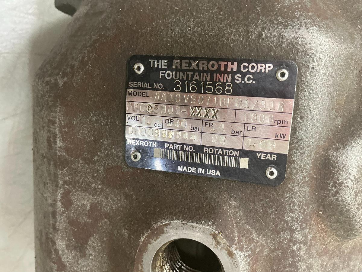 Used REXROTH AA10VS071DFR1/31R PK092N00-XXXX