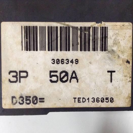 Used GE 50 Amp Circuit Breaker TED136050 #90187