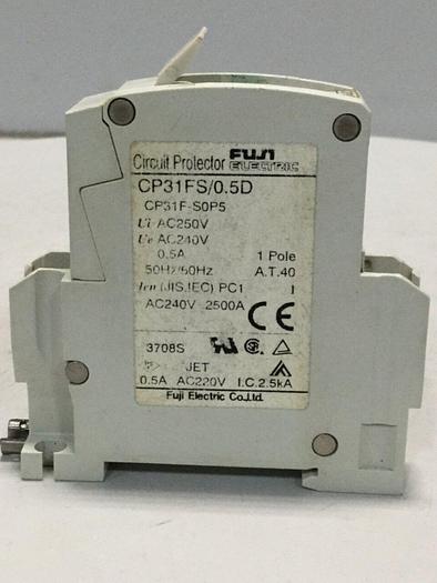 Used FUJI ELECTRIC Circuit Protector CP31FS/0.5D #104028