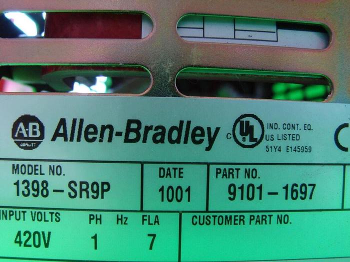 Used ALLEN BRADLEY Passive Shunt 1398-SR9P SER D1 #10617
