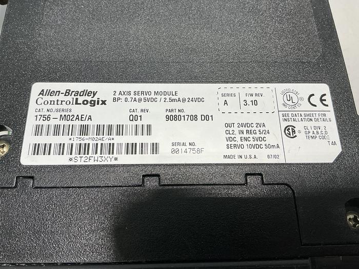 Used ALLEN BRADLEY 1756-M02AE/A