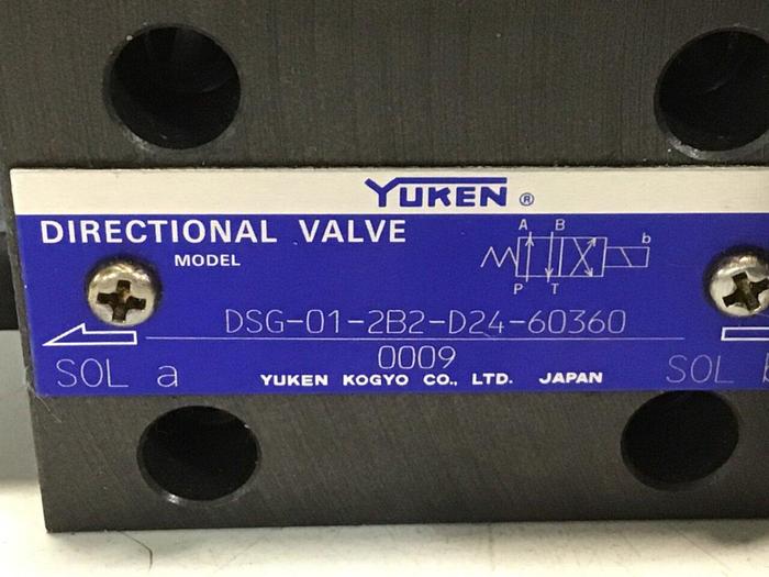 Used YUKEN Directional Valve DSG-01-2B2-D24-60360 #111766