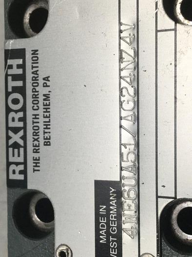 Used REXROTH Valve 4WE6UA51AG24NZ4V #105974