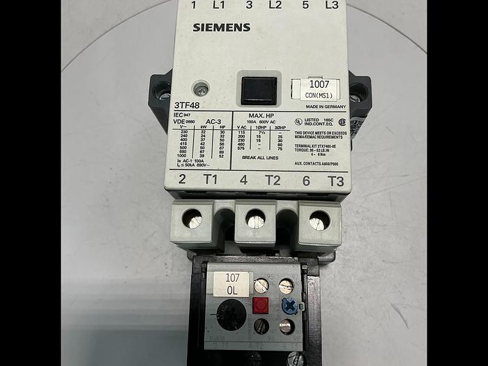 Used SIEMENS 3TF4822-OAK6