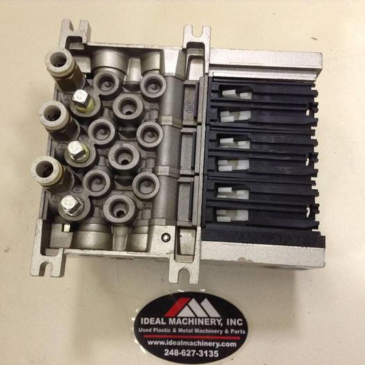 Used SMC Solenoid Valves w/ Manifold Assembly VF2-4-FG-S-3Z-TA #76620