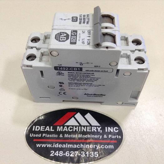 Used ALLEN BRADLEY 2 Amp Circuit Breaker 1492-CB1/G020 SER C #74213