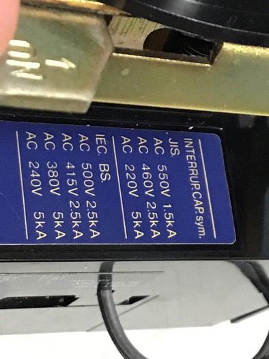 Used MITSUBISHI 40 Amp Breaker & Manual Switch NF50-CS-40 #125560