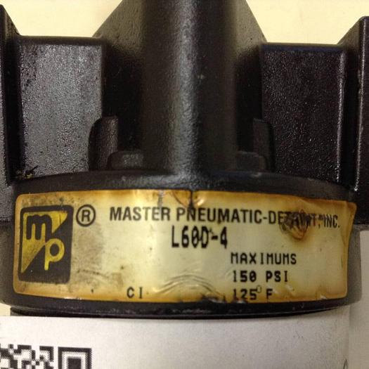 Used MASTER PNEUMATICS Lubricator L60D-4 #81866