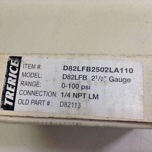 TRERICE Pressure Gauge D82LFB #83871
