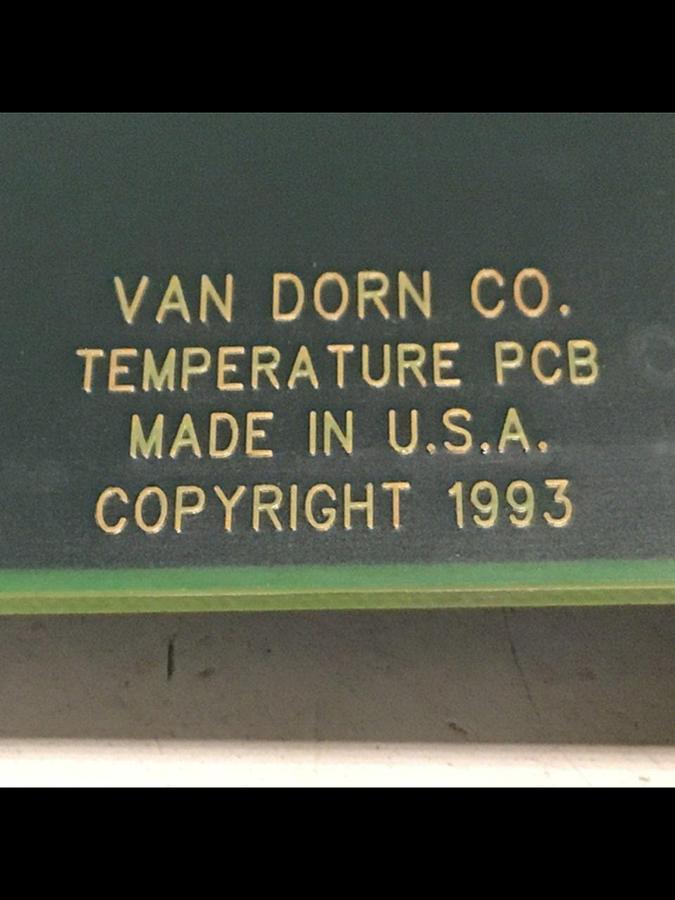 Used VAN DORN Temperature Circuit Board PC330-021 330-021 Used