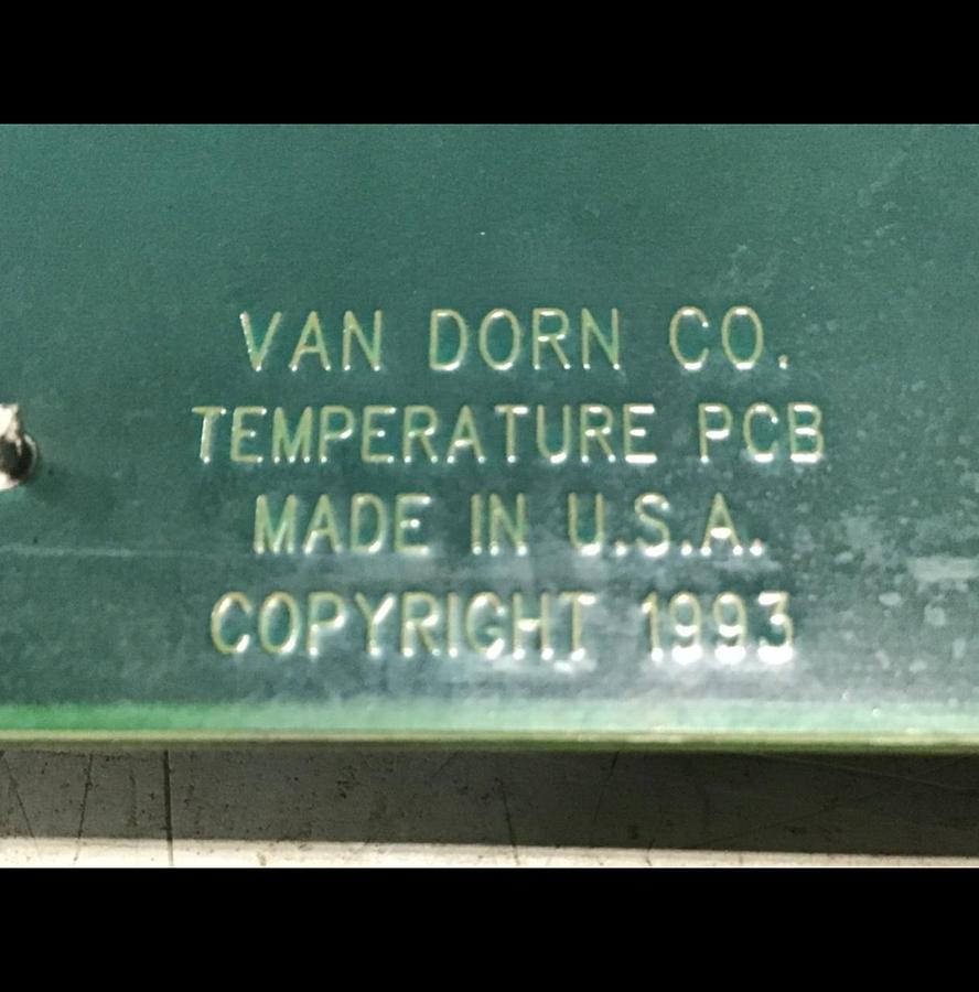 Used VAN DORN Temperature Circuit Board PC330-021 330-021 Used
