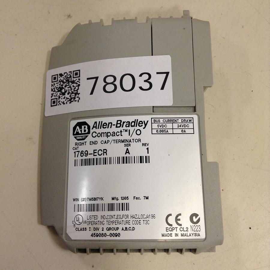 Used ALLEN BRADLEY Right End Cap 1769-ECR SER A Used