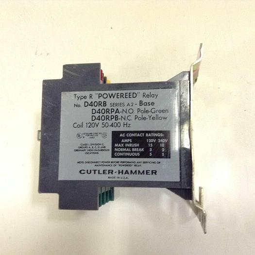 Used CUTLER HAMMER Relay D40RB #68538