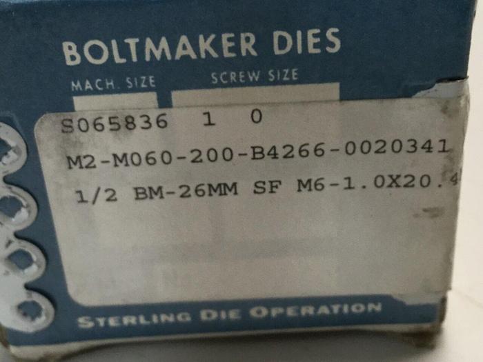STERLING DIE BoltMaker Die 2 Piece Set 4-N2-S6-901 #110197